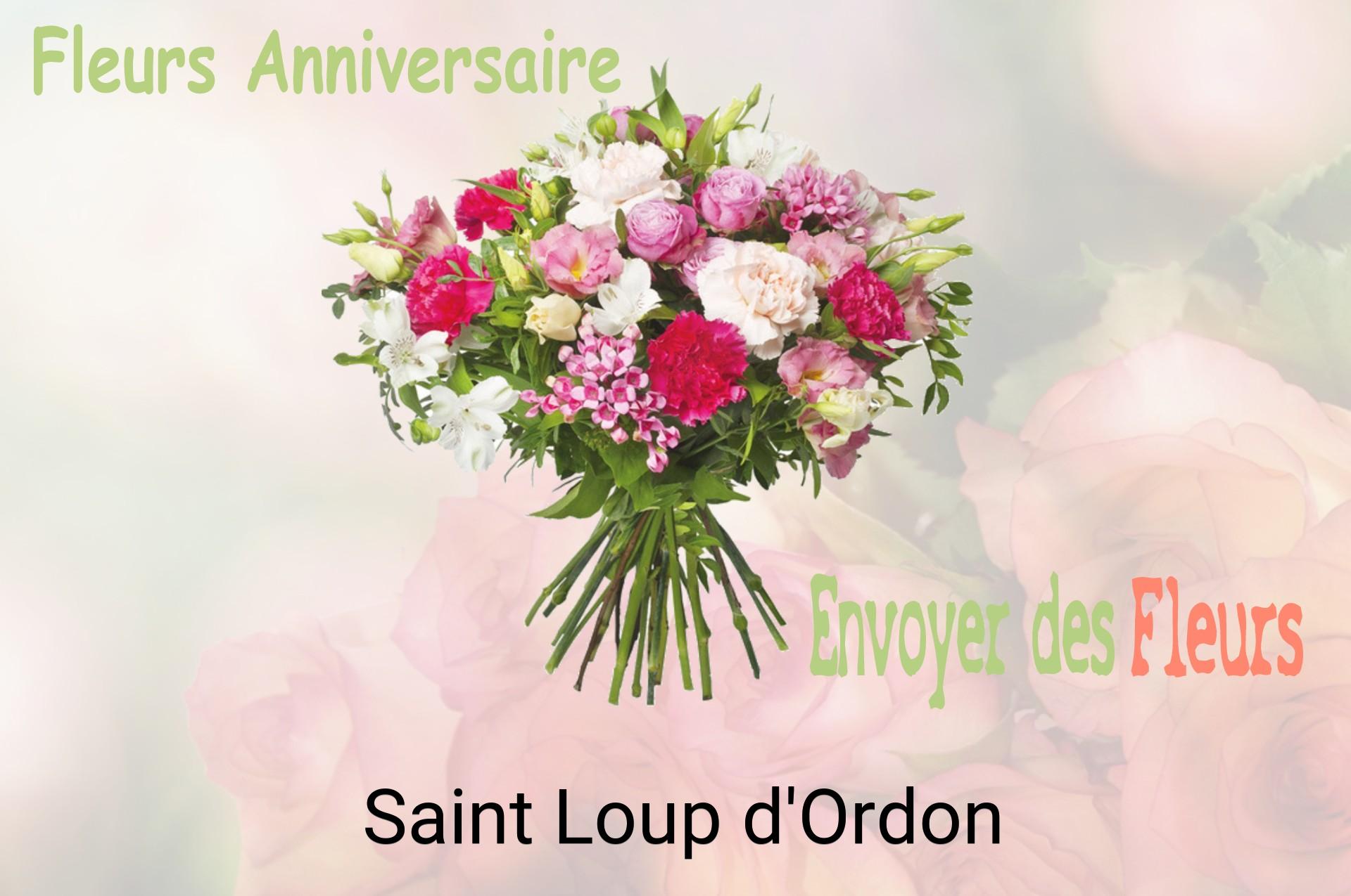 Bouquet de fleurs d’anniversaire livré à Saint-Loup-d'Ordon